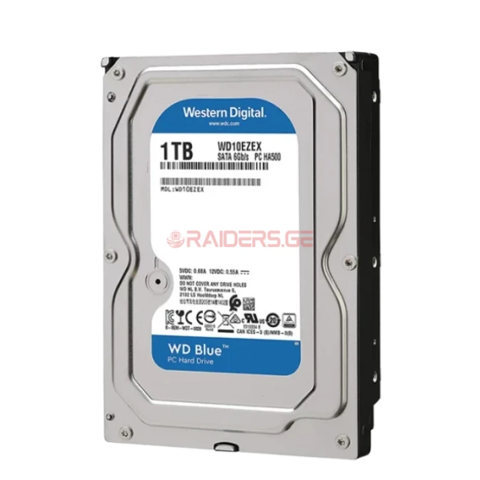 მყარი დისკი WD Blue 1TB Desktop Hard Disk Drive - 7200 RPM SATA 6Gb/s 64MB
