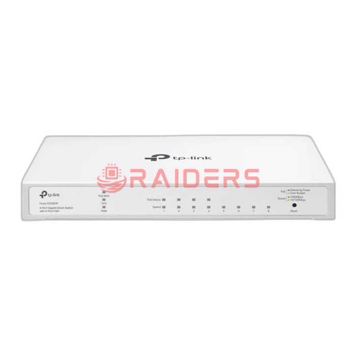 TP-Link Festa FS308GP 8-Port Gigabit Smart Switch with 4-Port PoE+, 62W
