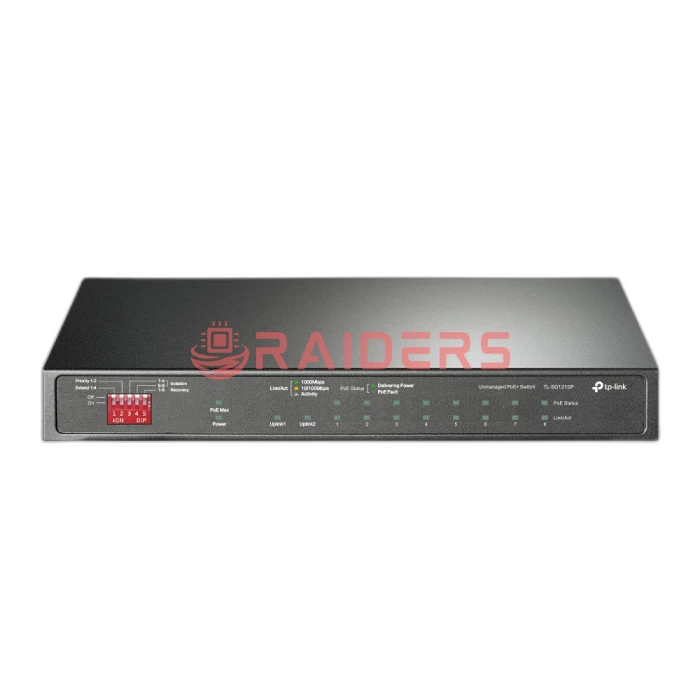 TP-Link TL-SG1210P 10-Port Gigabit Desktop Switch with 8-Port PoE+