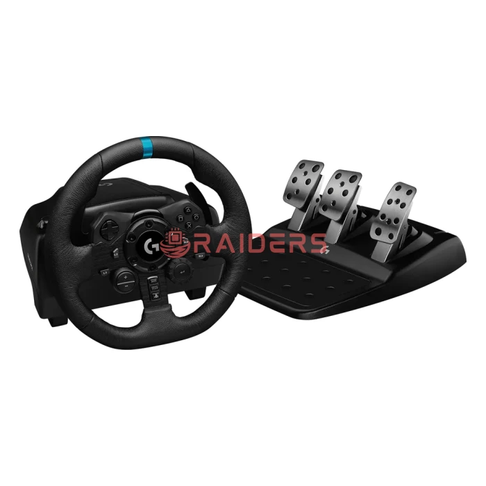 Logitech G923 Racing Wheel and Pedals, PC/PlayStation, Black