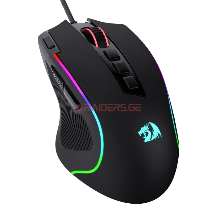 სადენიანი გეიმინგ მაუსი Redragon M612 Predator RGB, 8000 DPI Wired