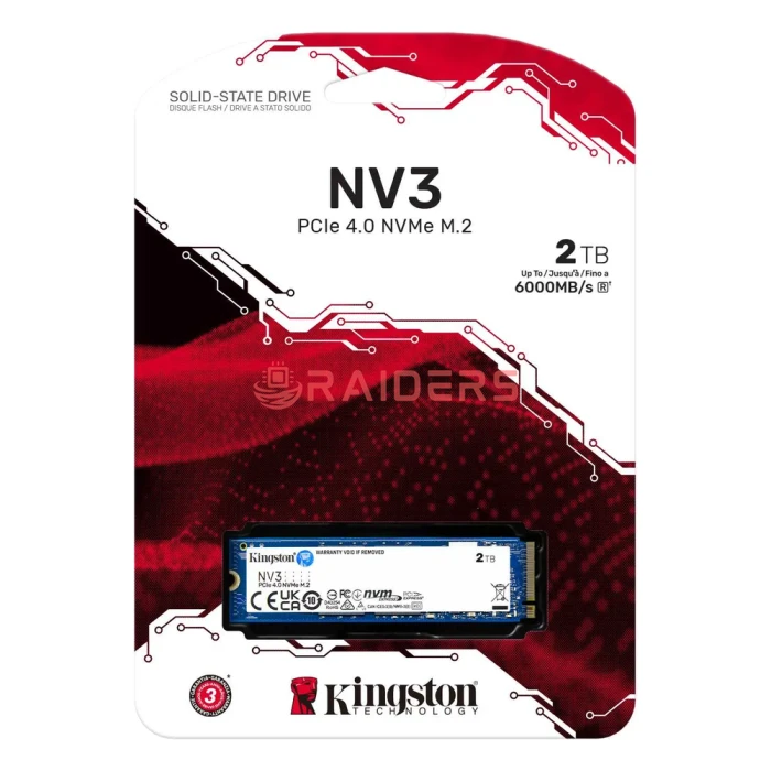 SSD დისკი Kingston NV3 2TB M.2 2280 PCIe 4.0 NVMe (SNV3S/2000G)