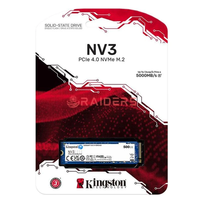SSD დისკი Kingston NV3 1TB M.2 2280 PCIe 4.0 NVMe (SNV3S/1000G)