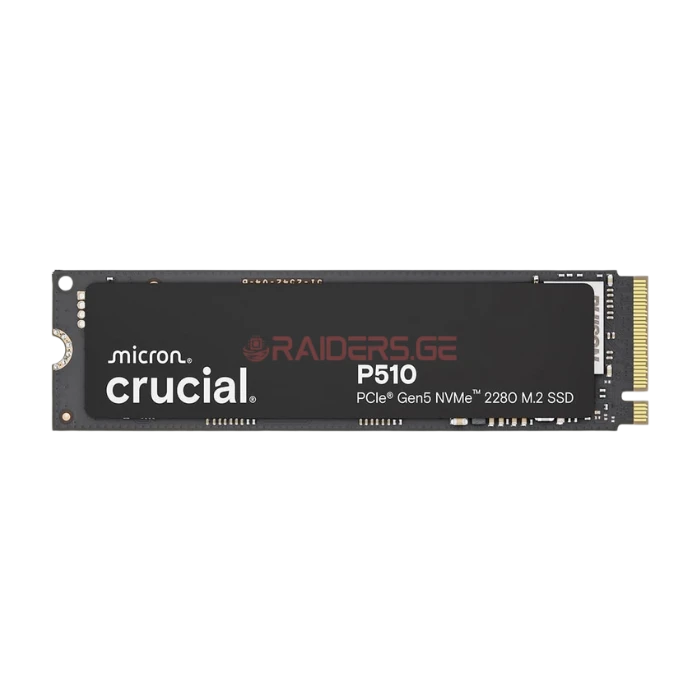 SSD დისკი Crucial P510 1TB Gen5 NVMe SSD, Up to 11,000 MB/s, PCIe 5.0 M.2