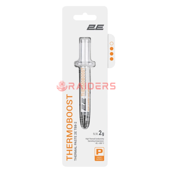 2E Thermoboost Profi TB8-2 თერმოპასტა, 8.3 W/m-K, 2g, ნაცრისფერი