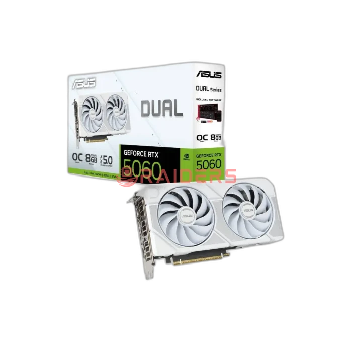 ASUS Dual GeForce RTX 5060 White OC Edition 8GB GDDR7